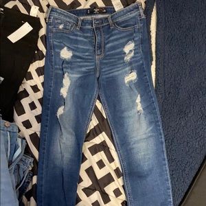 Hollister ripped jeans